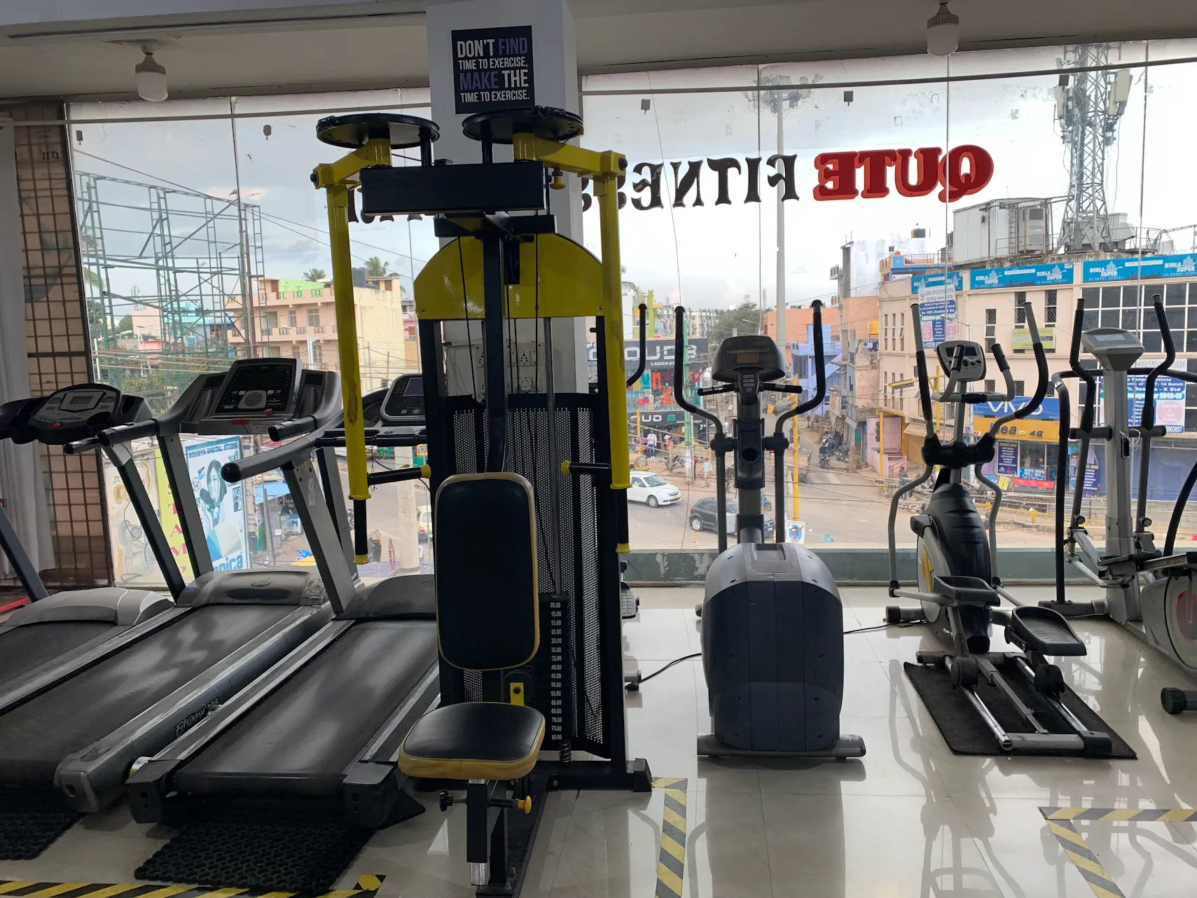 Fitness training at Qute Fitness Center
